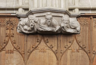 Choir, north wall, console above the choir stalls, St., Sankt, Saint