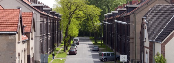 Former Consolidation 3/4/9 colliery, workers' housing estate to the east of the colliery site