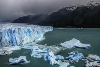 Perito Moreno Glacier, glacier tongue, glacier break, Los Glaciares National Park, Santa Cruz,