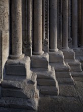 West portal, column bases on the right jamb, St., Sankt, Saint