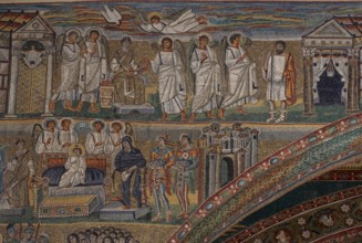 Rome, Roma, Santa Maria Maggiore, Early Christian mosaics on the triumphal arch, 4th-5th century