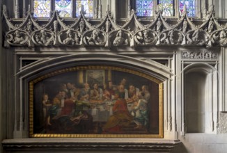 Constance, Minster, Welser Chapel, late Gothic prophet frieze below the windows, Lux Böblinger from