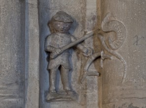 Zeitz Cathedral 78823 Main construction period 15th century small figure on the south gallery with