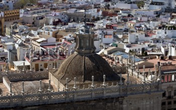 Seville, Baroque church El Sagrario roof zone Seville, St., Saint, Saint