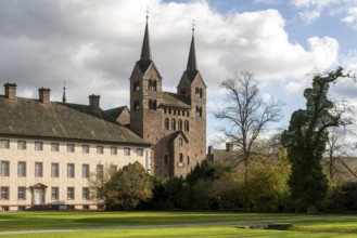 Höxter, Corvey Benedictine monastery, monastery building and westwork of the monastery church