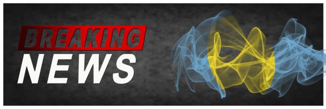 Palau Breaking News, Smoke Flag Background