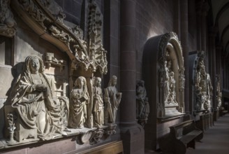 Worms, St Peter's Cathedral, north aisle, late Gothic reliefs