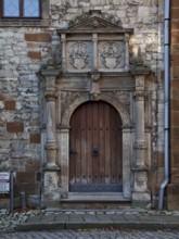 Beichlingen Thuringia former castle 58651 Portal at the New Castle created by Hans Friedemann d Ä