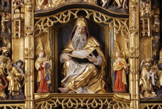 High altar, Antwerp gold altar, 1518 by Jan Geenots, reading Anthony the Hermit, inserted 1760, St