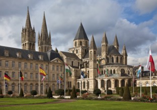 View from the south-east, adjoining the south transept gable baroque abbey building, St., Sankt,