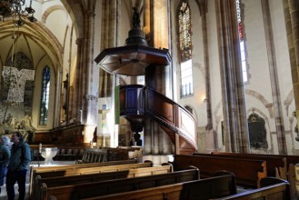 The Lutheran Church of St Thomas, Église Saint Thomas de Strasbourg, Alsace, The church interior