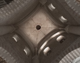 Angers. Collegiate church of St Martin. Today a museum. View into the crossing. Vault, St, Saint,