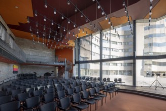 Bergisch-Gladbach, district of Bensberg, town hall, built 1964-1969 by Gottfried B?hm on the ground