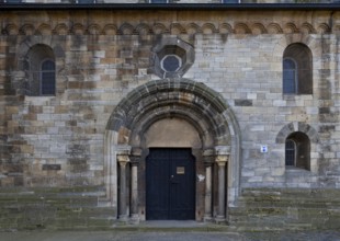 Hecklingen Salzlandkreis Benedictine monastery church 74652 built ca 1175-1225 main portal on the