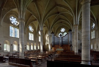 Cistercian abbey mid-13th century, Former infirmary, today chapel, interior facing north-west, St.,