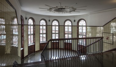 Hamburg Kontorhaus CHILEHAUS, built 1922-24 by Fritz Höger, staircase on the top floor