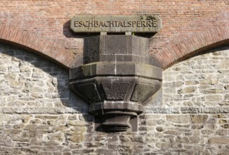 Germany's first drinking water dam, 1891, dam wall, detail