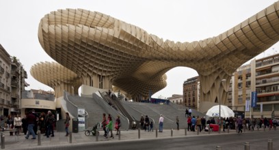 Seville, Metropol Parasol. Architect Jürgen Mayer H.2011 built over the Plaza de la Encarnaci-n, St