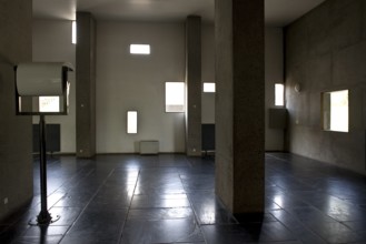 Le Corbusier, Unite d'Habitation, 1965 to 1967, interior vestibule