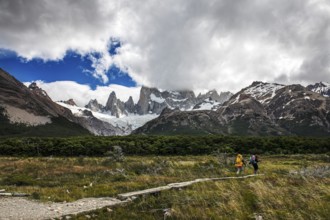 Laguna de los Tres with a view of the summit of Fitzroy, El Chaltén, Los Glaciares National Park,