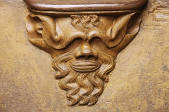 Choir stalls, misericordia with leaf mask, St., Saint, Saint