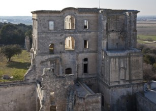 Frankr Montmajour b Arles Benedictine Abbey 59872 Baroque monastery ruins seen from the east from