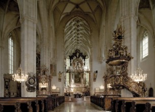 Cathedral, interior facing east, St., Saint, Saint