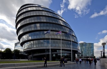 Completed in 2002 by Norman Foster and Partners, 45 metres high, view from the east