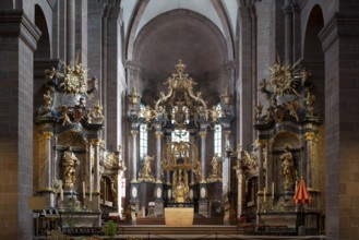 Worms, St Peter's Cathedral, east choir with altar by Balthasar Neumann and side altars by Johann