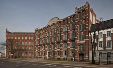 Burg, former shoe factory Tack & Cie built 1888-1906, main façade. Burg near Magdeburg