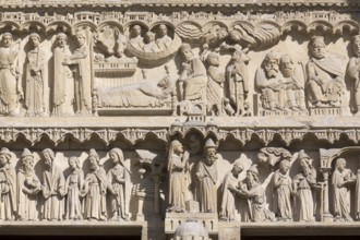 Southern west portal, Portail de la Vierge, Tympanum, St., Saint, Saint