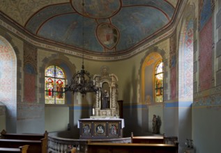 Quarry stone chapel on the foundations of a chapel from 1718, built by Abbot Ludwig von Sickingen,