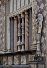 Italy Bergamo 89547 Colleoni Chapel built from 1472 to early 16th century Facade Windows on ground