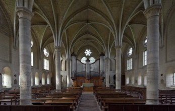 Cistercian abbey mid-13th century, Former infirmary, today chapel, interior facing north, St.,