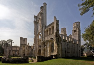 Begun in 1040, destroyed from 1562, view from north-east, remains of crossing tower and transept in