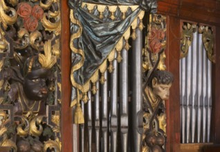 Creutzburg organ from 1735, St., Sankt, Saint