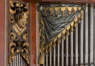 Creutzburg organ from 1735, St., Sankt, Saint