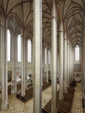 View from the organ loft to the east into the south aisle, St., Sankt, Saint