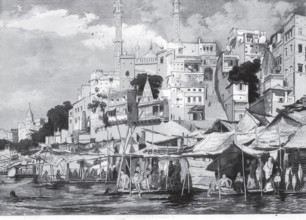 General View of Benares, Varanasi, Uttar Pradesh, India, Asia