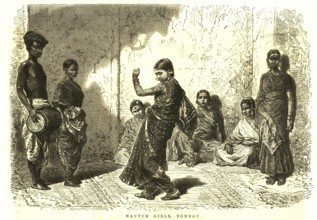 Nautch girls, Bombay Mumbai, Maharashtra, India, Asia