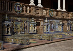 Buildings of the Ibero-American Exhibition 1929 Arched Gallery Plinth Zone