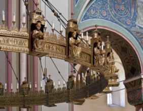 Hildesheim Sankt Godehard 71831 Eleventh-century style candlestick crown donated in 1863 by Queen