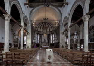 Italy Venice Island of Murano -176 Church of San Pietro Mártire built 1474-1511 Interior to the