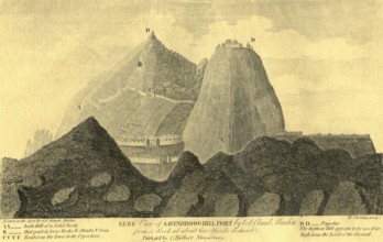 Sebe view of Savendroog hill fort, Sindhudurga, Maharashtra, India, Asia