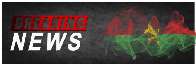 Burkina Faso Breaking News, Smoke Flag Background