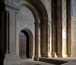 Schöningen near Helmstedt former monastery church of St Lorenz 76859 Choir interior north wall with