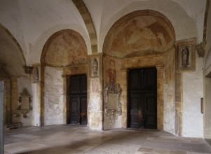 Two-aisled vestibule (1250), interior, St., Saint, Saint