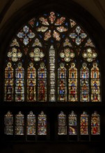 South window in the south transept, St., Sankt, Saint