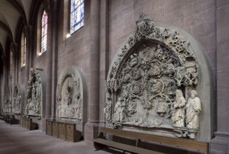 Worms, St Peter's Cathedral, north aisle, late Gothic reliefs