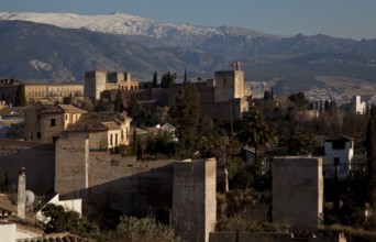 View from the north-west, with the Sierra Nevada above